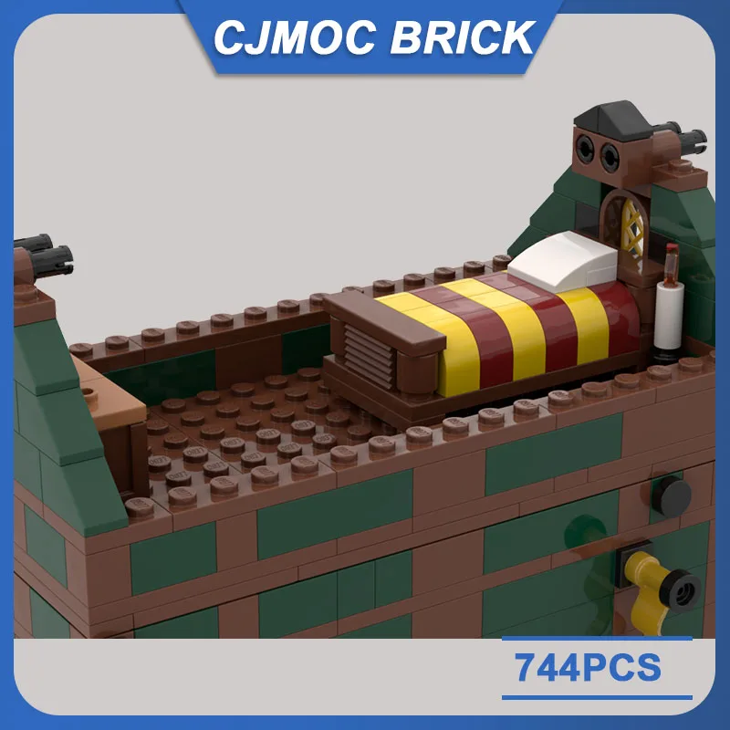 MOC-106586 Building Block Medieval Fisherman's House Technical Bricks DIY Assembled Model Toy Christmas Gift