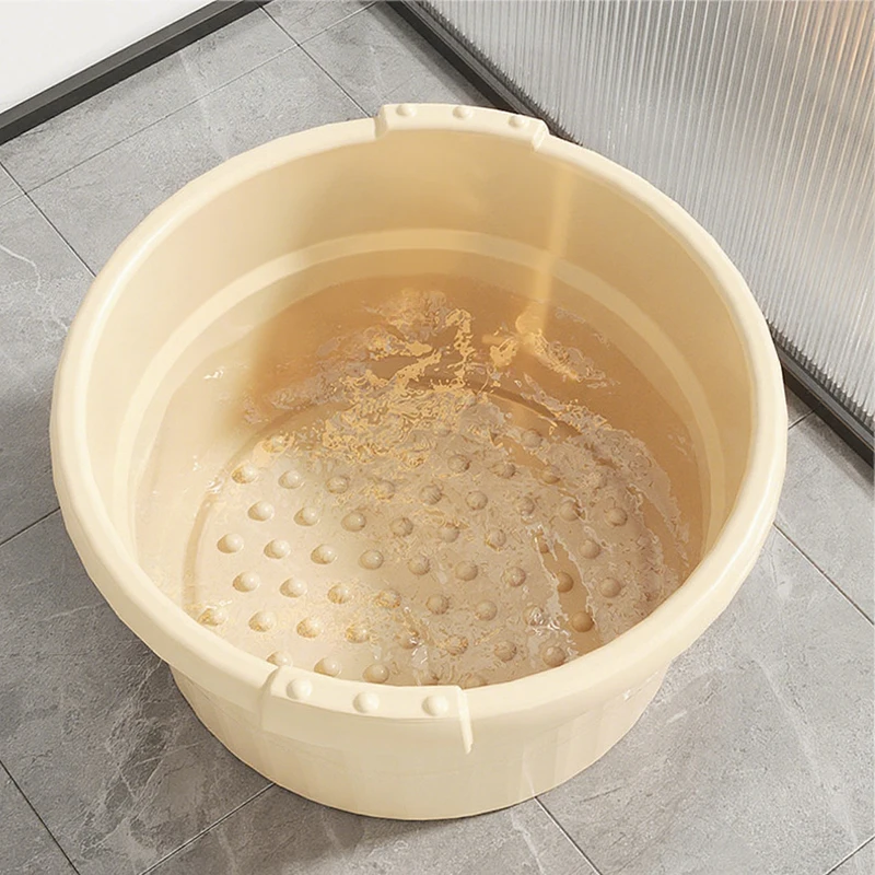 حوض استحمام سميك خاص بالصحة - نمط منزلي مع تدليك الساق، مناسب للأطفال والكبار، حوض نقع خاص للقدم