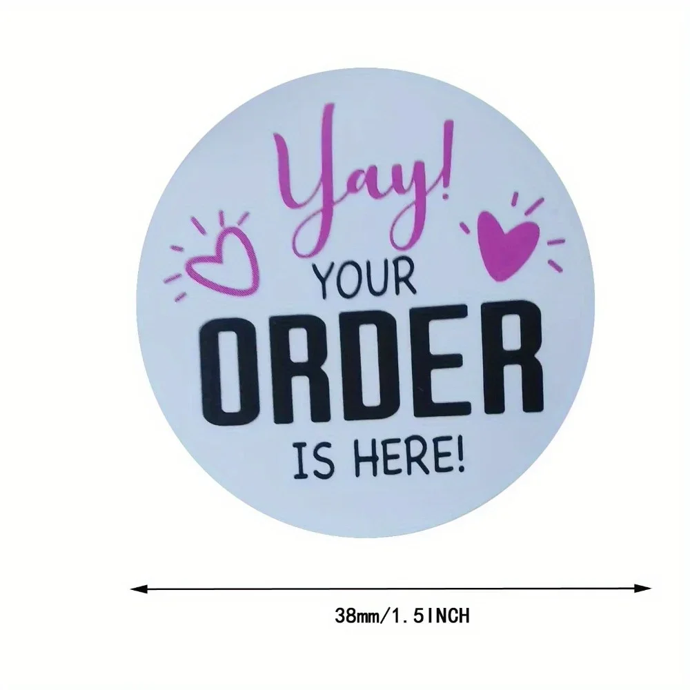 120pcs Stickers - Your Order Has Arrived Thank You & Small Business Branding - Multipurpose Envelope Seals Mail Packaging Labels view 2
