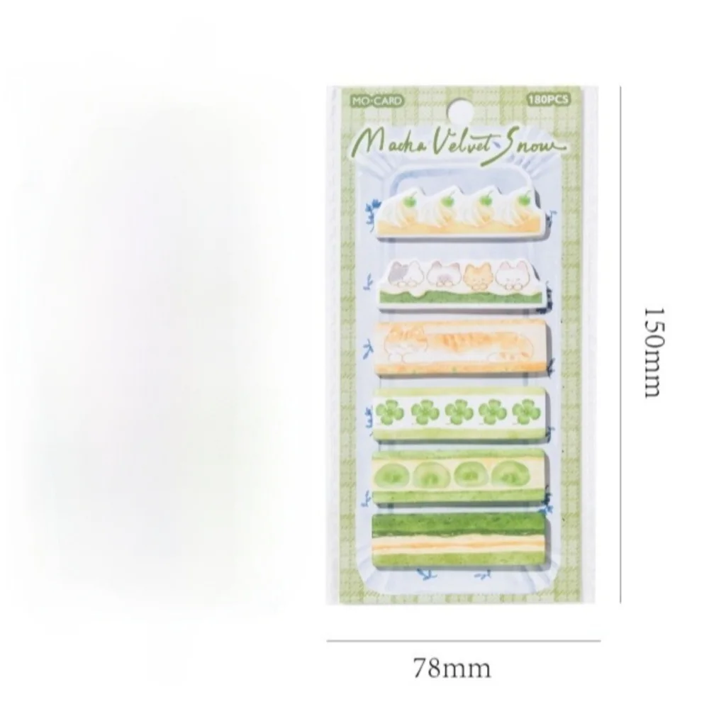 180 Uds. Etiqueta adhesiva de la serie Kawaii Cake Shop, pegatina autoadhesiva para álbum de recortes con apariencia de pastel, pegatina para mensaje