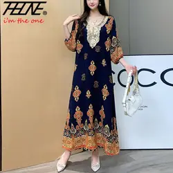 Summer Dress Women 2024 Floral Cotton Loose Print Casual Beach Boho Vestidos Robe Indie Holiday Vintage Dresses Ropa De Mujer