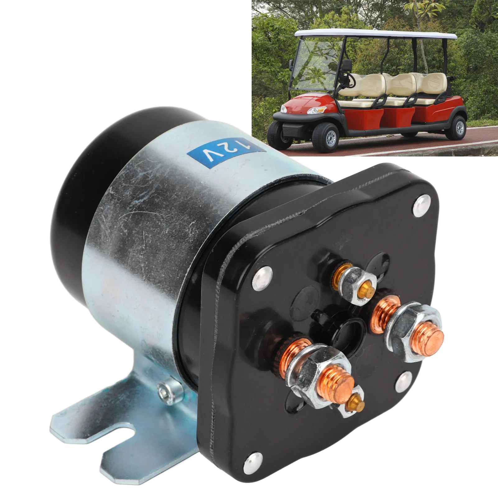 

Solenoid Power Relay 586‑105111 12V 200 Amp Starter Contactor Solenoid Valve Replacement for WHITE RODGERS