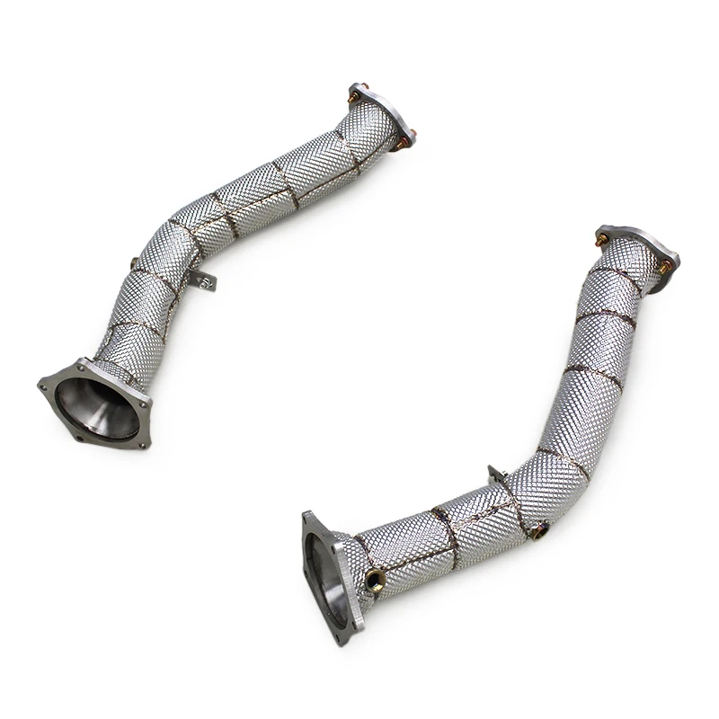 

Тюнинг выхлопных труб из нержавеющей стали для Porsche Cayenne 958/958.1 4.8T 2011-2014, выхлопная система автомобиля, побег, выхлопная труба