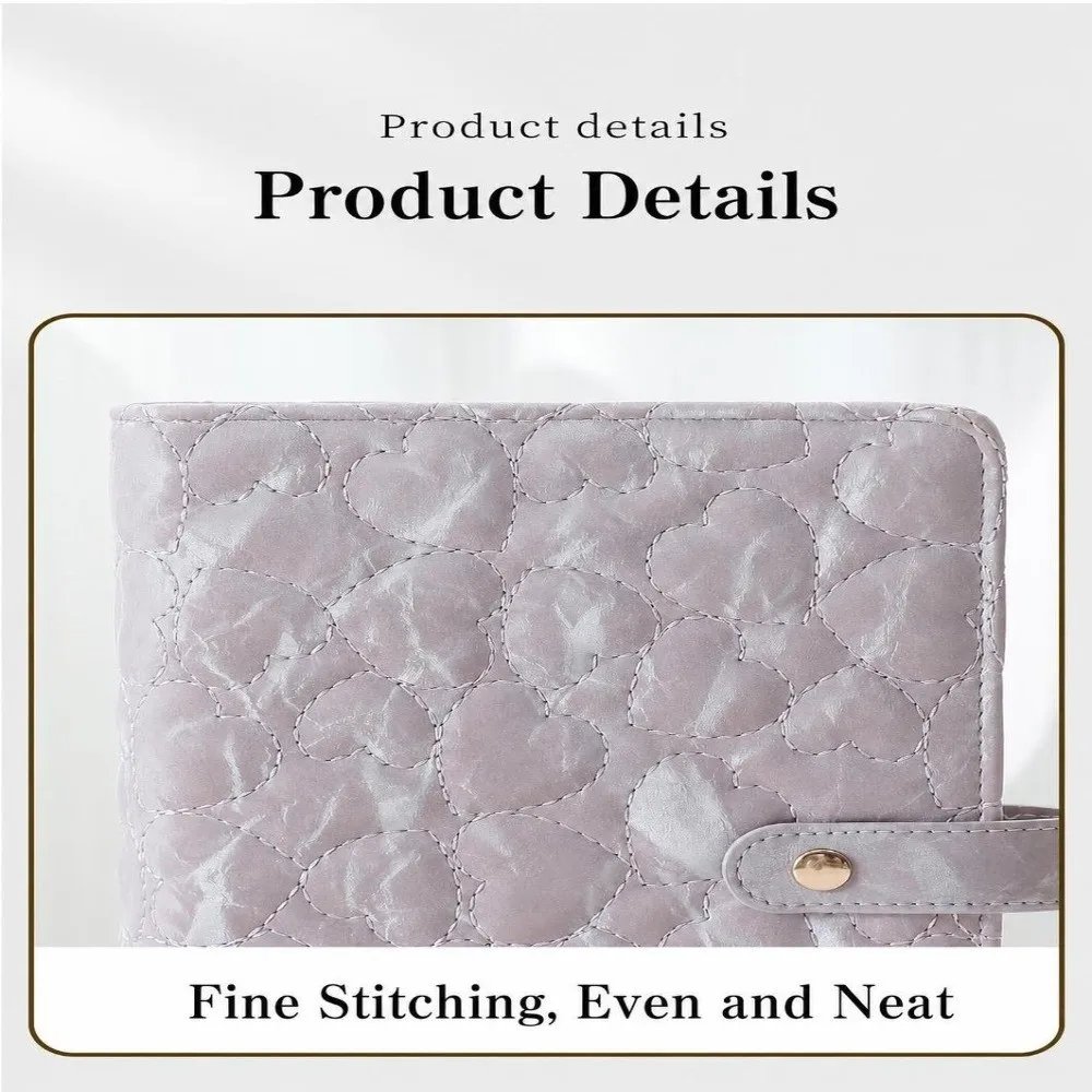 PU Leather Jewelry Storage Book with Snap Button Clear Pockets Jewelry Packaging Box Velvet Interior Storage Bag For Women
