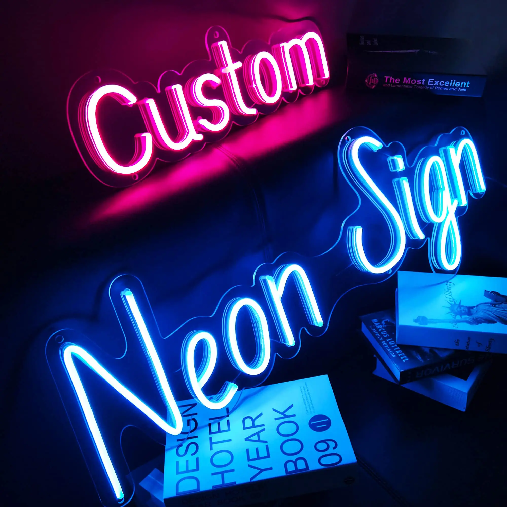 

Sign Custom Neon Signs for Bedroom, Wedding Party, Personalized Neon Sign for Wall Art, Birthday Gift Giving Name Neon Lights