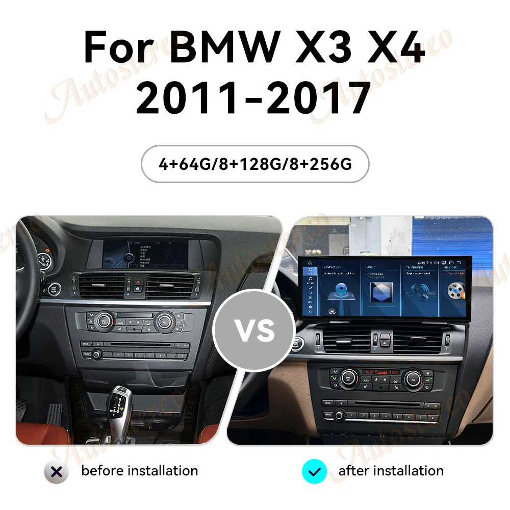 

15.8 Inch Qualcomm 680 Android 13 Carplay For BMW X3 F25 X4 F26 Car Multimedia Player GPS Navigation Car Radio Screen Head Unit