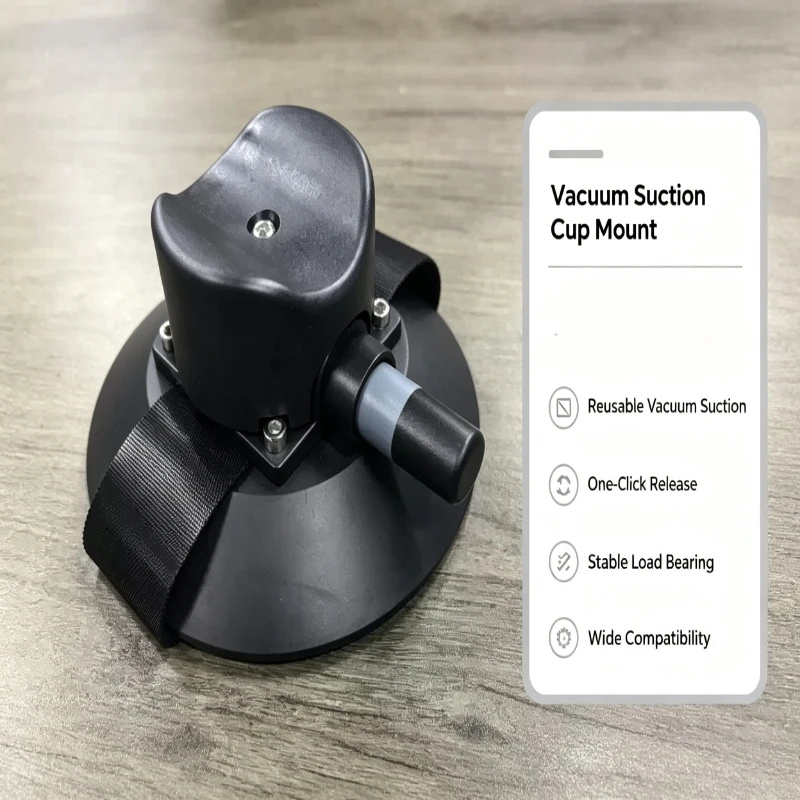 6 Inch Vacuum Suction Cup Bike Roof Rack Heavy Duty Sucker with Hand Pump for Car Top Mount Cycling