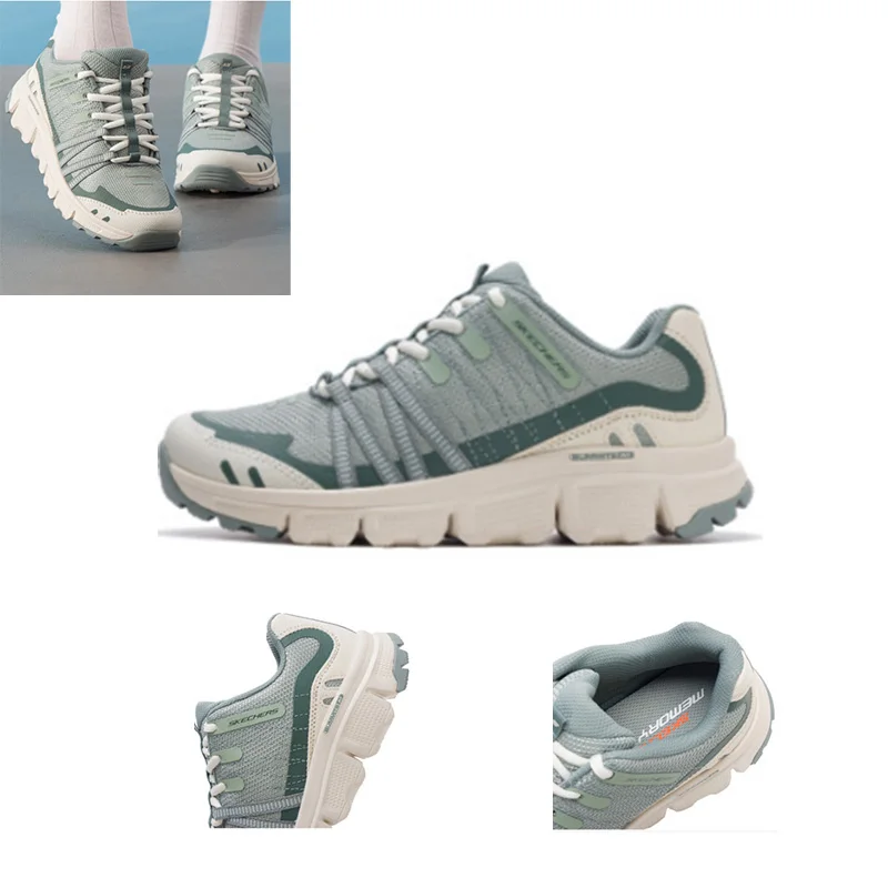 Skechers Women's Outdoor Hiking Shoes Non Slip Wear Resistant Comfort Trekking Shoes 180149-GRN