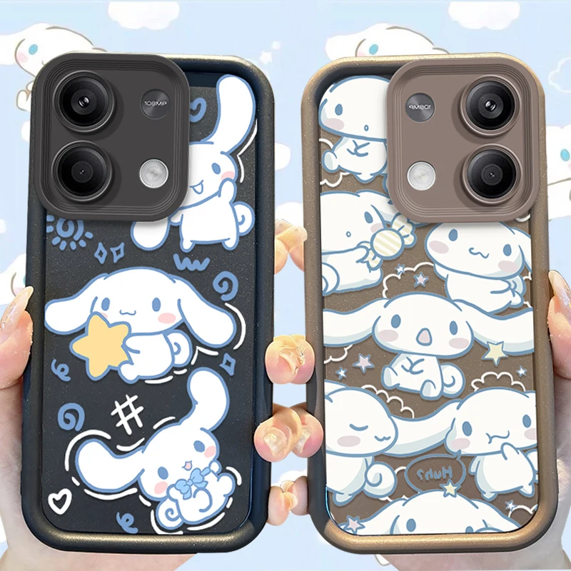 Sanrio Cinnamoroll Silicone Case for Xiaomi Redmi Note 13 12 Pro Plus 4G 5G 13C 12C Turbo 11 11S 10 10S 9 10A 10C 9C A2 A1 Cover