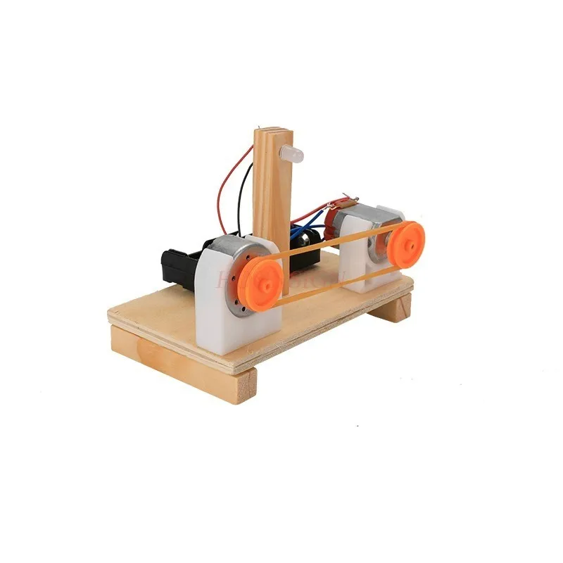 1set DIY Technology Small Maker Electric Motor Generator Energy Converter Manual Scientific Assembly Model