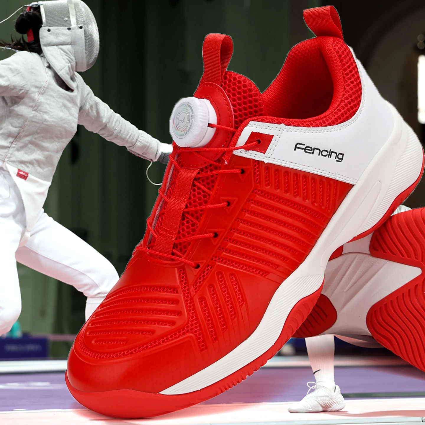Men's and Women's High-End Professional Fencing Shoes for Youth Indoor Fitness Training and Competition Anti-Slip Sports Shoes