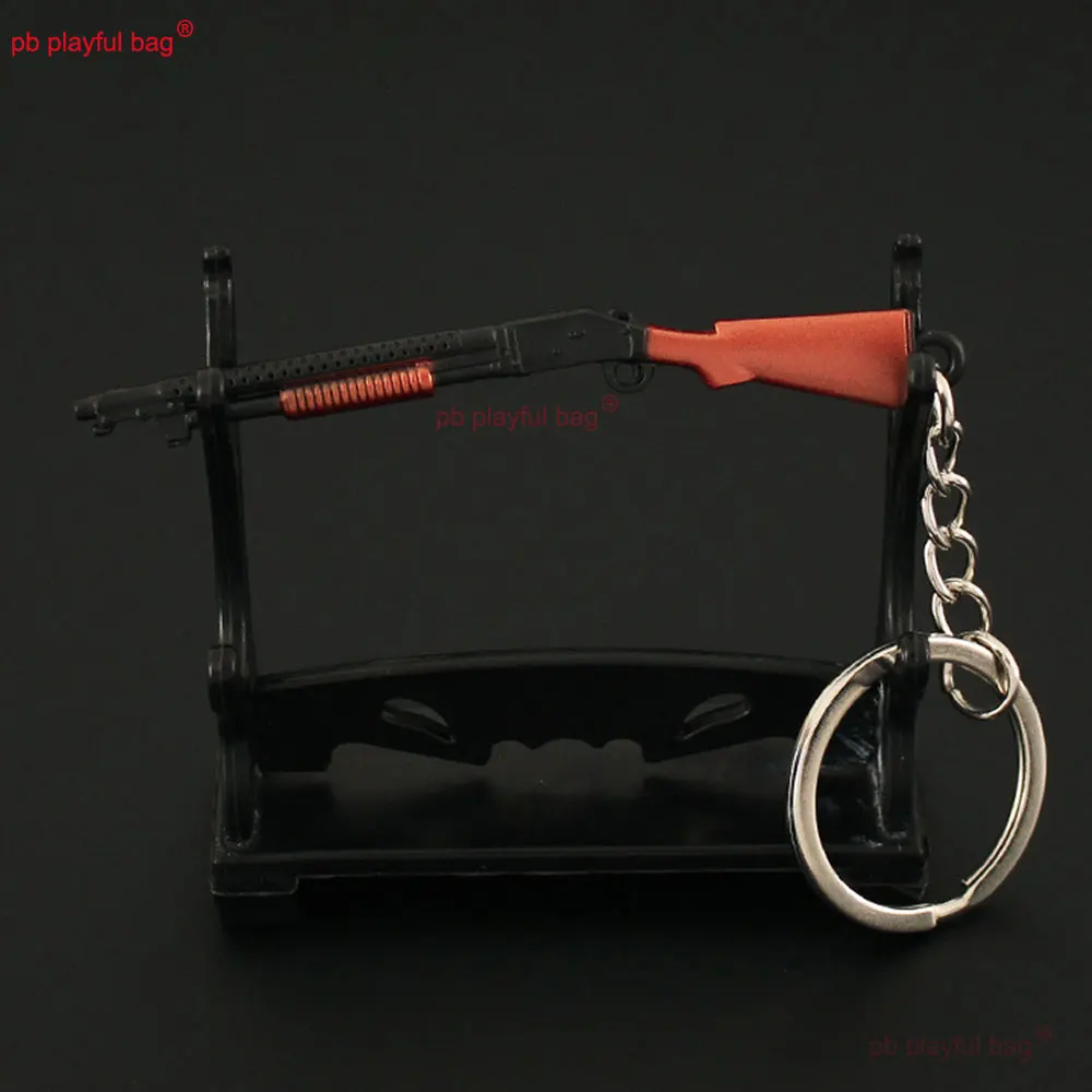 8cm 미니 S1897 총 모델 금속 장난감 펜던트 열쇠고리 액션 피규어 CS 게임 무기 주변기기 생일 선물 어린이 장난감 ZG385