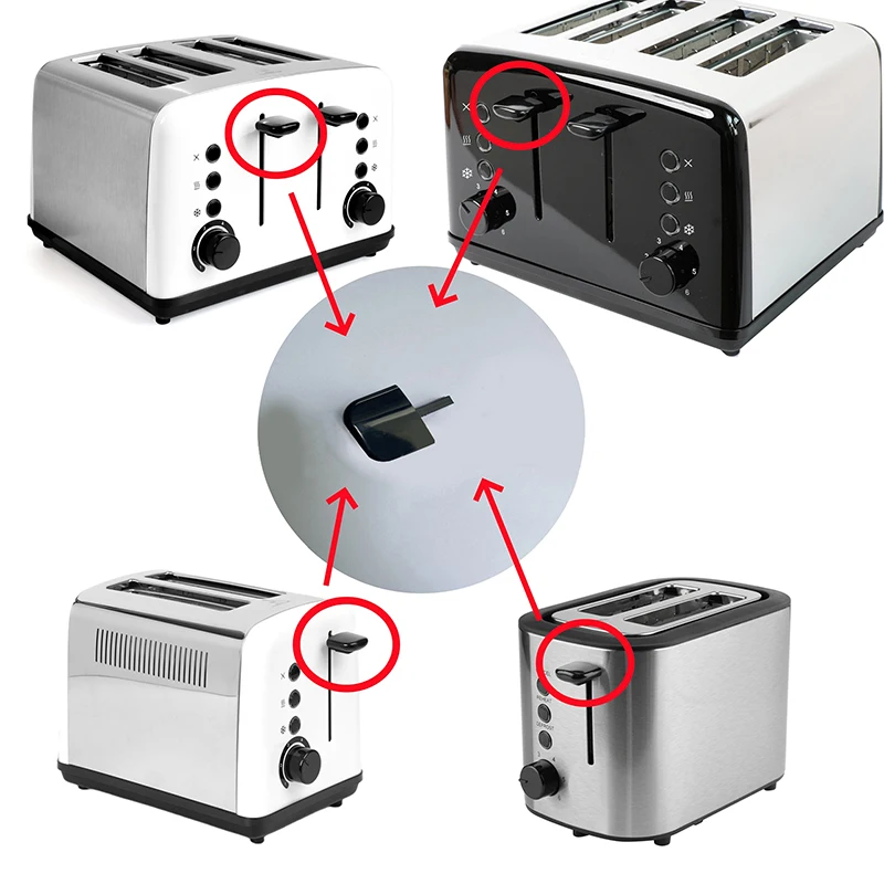Compatible Plastic Lever Knob Universal Fit Replacement Part For Toaster Easy Installation For Kitchen Appliances