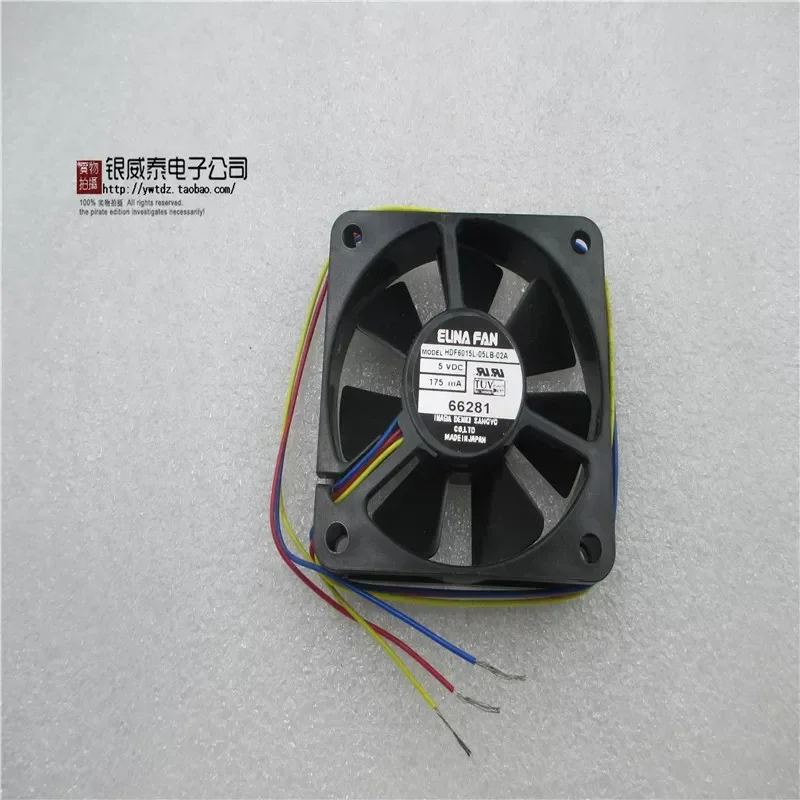 for HDF6015L-05LB-02A 5V 175mA 6015 6CM Notebook Modified Silent Fan