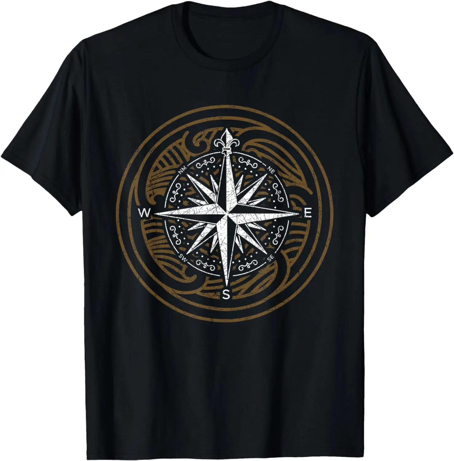 

Vintage Compass Nautical Sailor Gift Idea Sailing T-Shirt