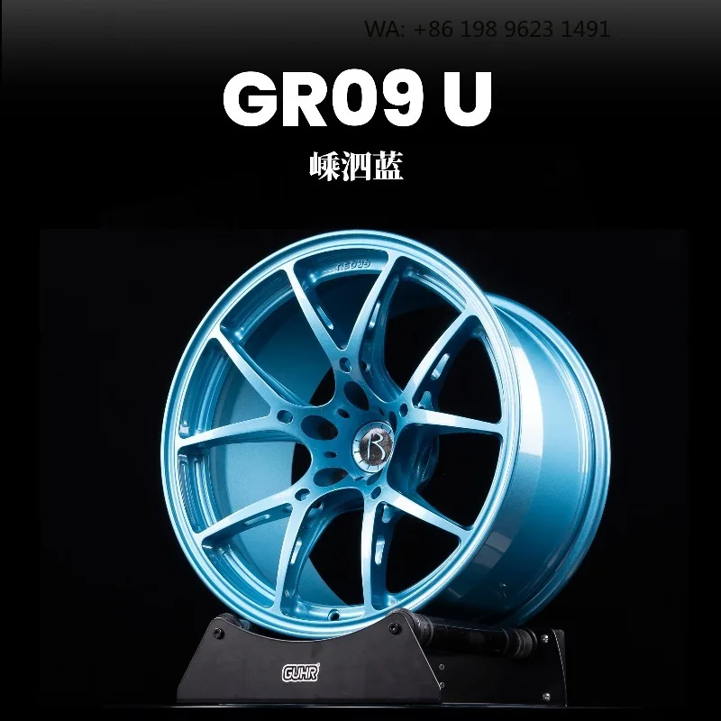High End Customized Wheel Hub Multiple Inch Deep Concave Forged Alloy Rims, 5x3 PCD Gold Polished Finish, Single Piece Sporty C