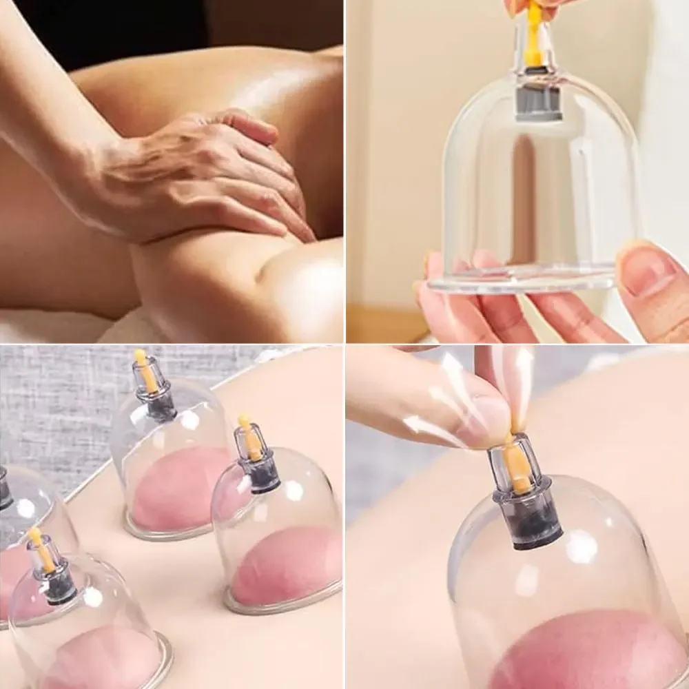 1pc Vacuum Cupping Massage Jar Cans Chinese Medicine Body Cup Body Detox Anti Cellulite Therapy Cans Healthy Care Slimming Jar