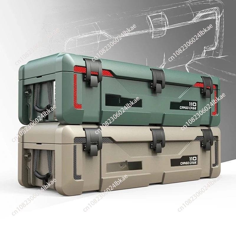 110L Roof equipment box, car storage box, roof waterproof storage box, protective box, fishing rod box, bow box, equipment