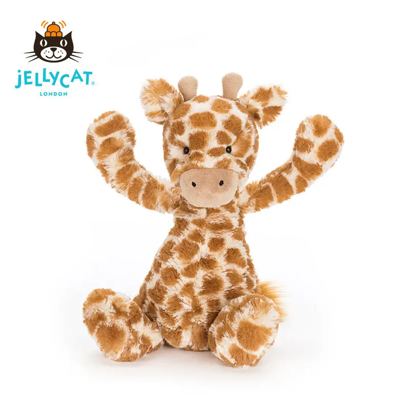 

Мягкая плюшевая игрушка-жираф Jellycat Bashful из Великобритании, супермягкая, для новорожденных, успокаивающая игрушка-компаньон, прекрасный подарок для детей и взрослых