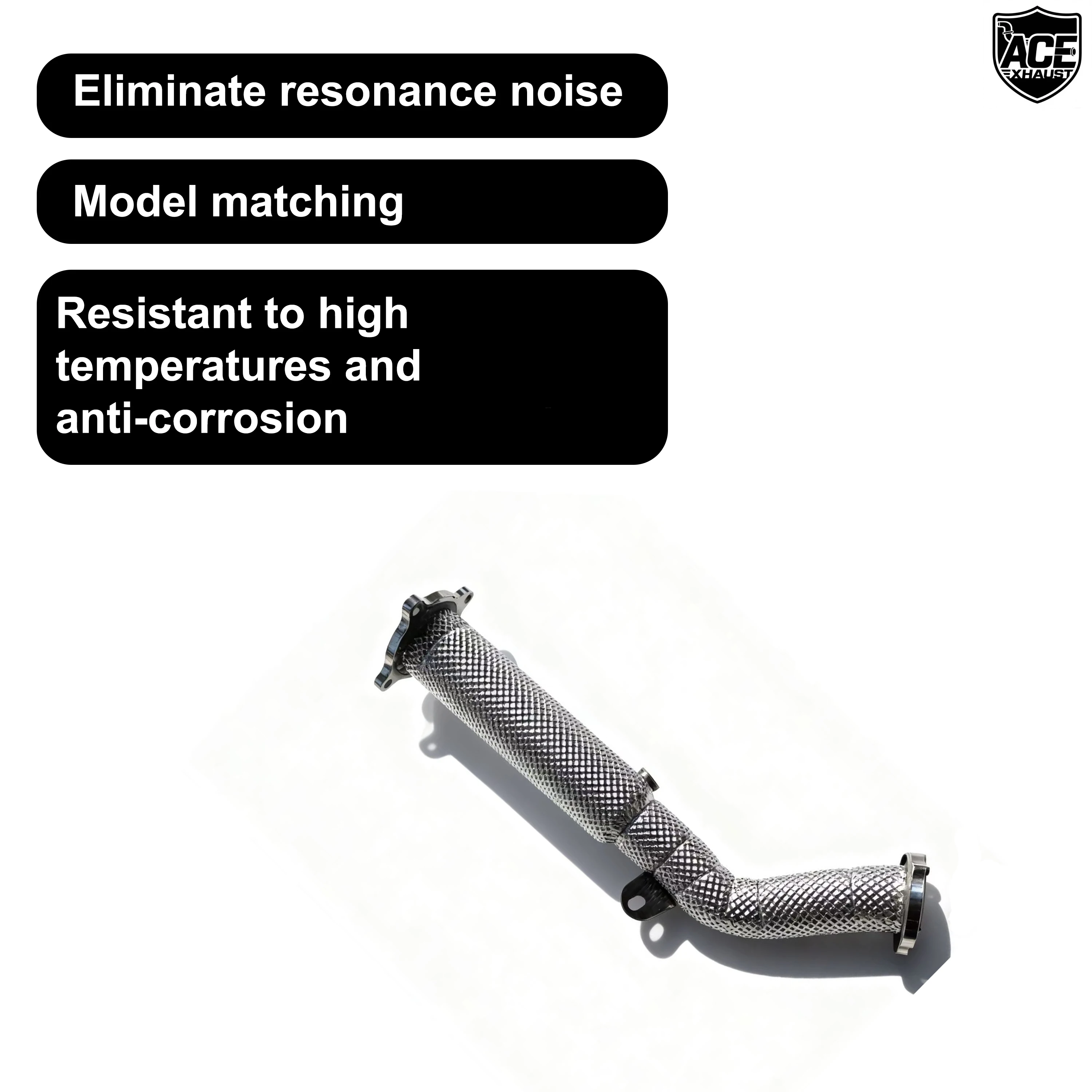 ACE Hochwertiges Auspuffrohr für Audi A4 A5 Q5 B8 2.0T Auspuff-Downpipe mit Katalysator SUS304 Auspuffkrümmer – Detail 7