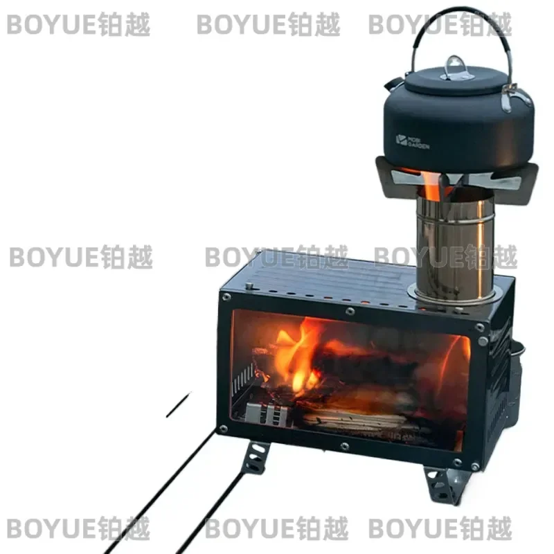 MOBI GRADEN Camping Firepower Stove Stainless Steel Outdoor Mini Portable Cooker Heating Rate Adjustable Picnic campfire