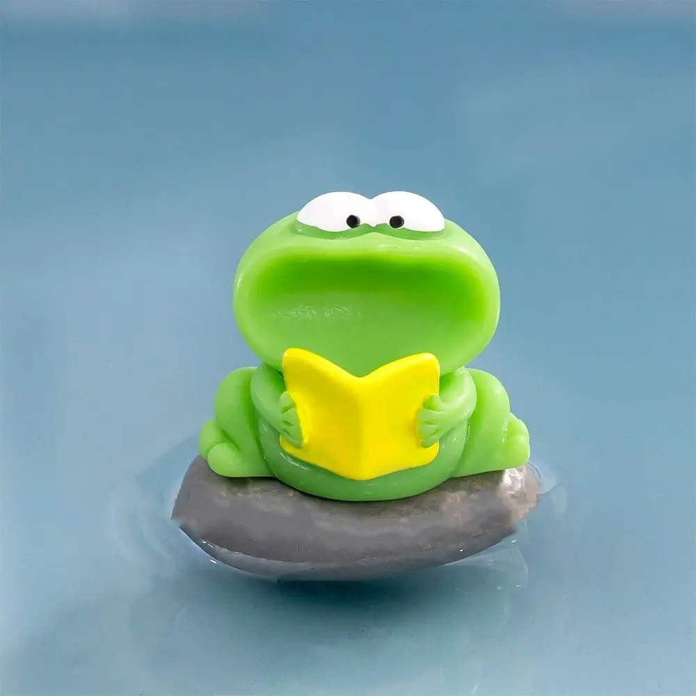 

Cartoon Big Mouth Chorus Frogs Figurine Resin Crafts DIY Big Mouth Frogs Statue Cute Mini Frogs Ornament Home Decor