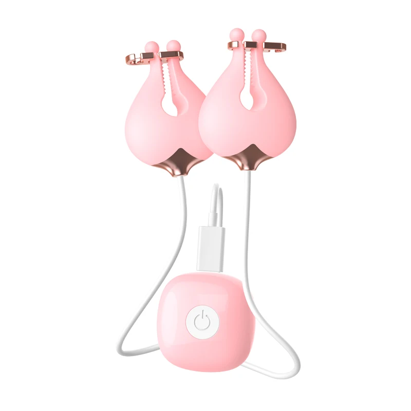 Breast Sex Toy Electric Nipple Clamp Breast Massage Vibrator Enhancer Bondage Adult Female Chastity Stimulate Clit Nipple Clamp