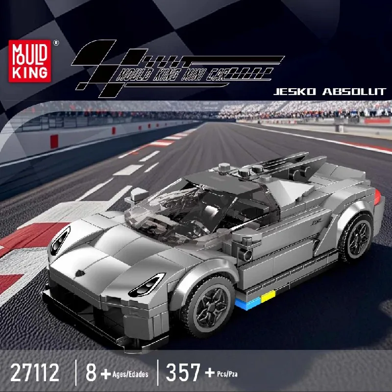 MOLD KING 27111 27112 Cobra deportes bloques de construcción de automóviles ciudad técnica clásico modelo de carreras decoración de escritorio montar juguetes niño regalo