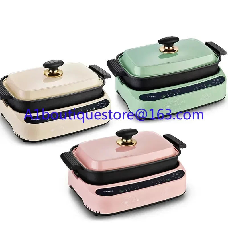 

Smokeless indoor electric barbecue grill Temperature control Multifunctional hot pot Electric barbecue grill