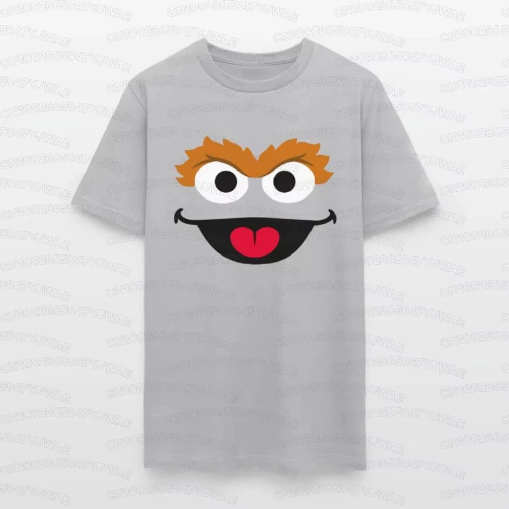 2026 New Elmer Oscar Big Bird Cookie Cute Cartoon Character Men's and Women's T-Shirts