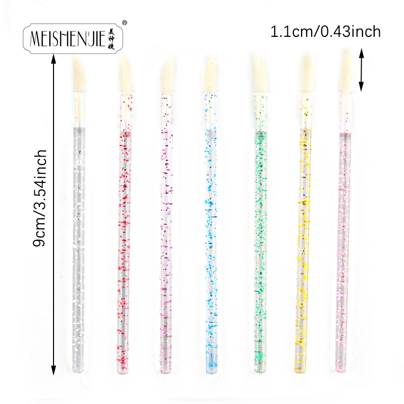 5/50 Stuks Crystal Make-Up Lip Borstel Zachte Lippenstift Mascara Wands Applicators Wimper Oogschaduw Make-Up Kwasten Cosmetische