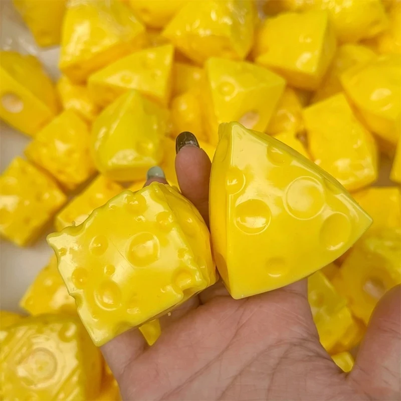 Mini Cheese Cube Squishy Fidget Toys Building Block Filling No Rebound Squeeze Toys Sensory Stress Relief Fidget Toy for Adult - view 2