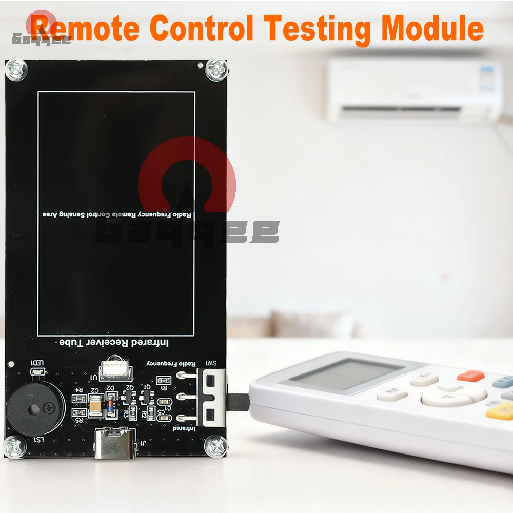 Wireless Remote Control Tester Module Type-C Powered IR RF Detector with Sound Light Indicator for Repair Diagnosis