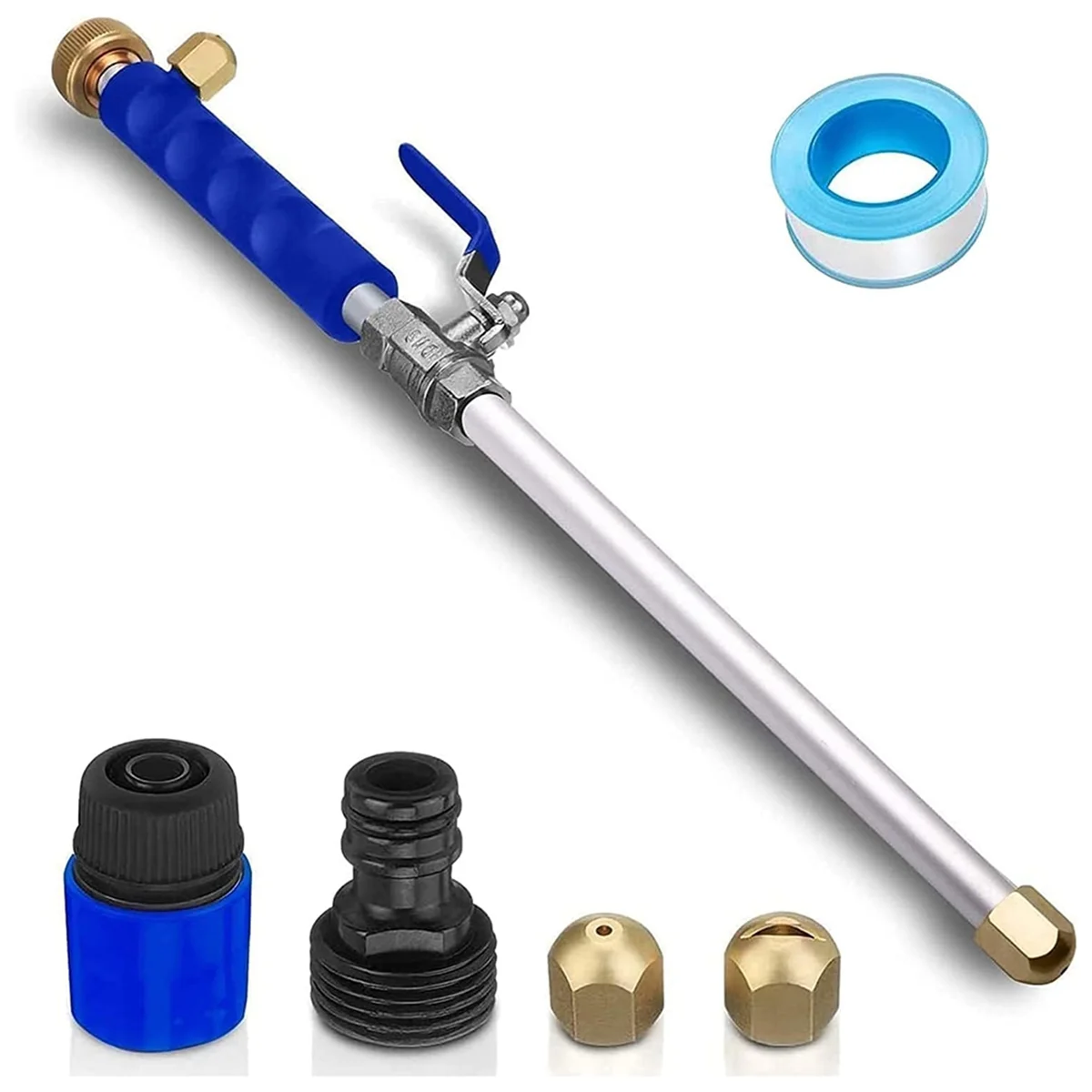 

Hydro Jet Washer High Pressure Power Washer Wand Water Hose with 2 Hose Nozzle Auto Watering Sprayer