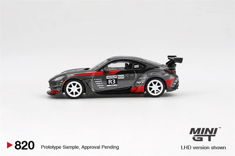 **Pre-Order** MINI GT 1:64 GR86  Larry Chen‘s HKS Turbocharged GR86 LHD Diecast Model Car