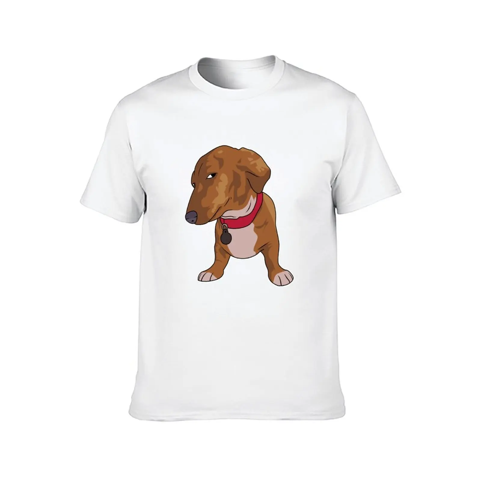 تي شيرت Dog Side Eye Meme Dachshund تي شيرت قطن 100% تي شيرت رجالي تي شيرت قطني ثقيل