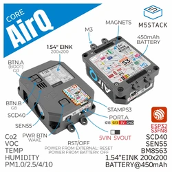 Официальный комплект качества воздуха M5Stack с M5StampS3 (SEN55, SCD40)