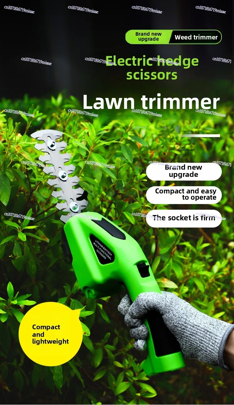 Electric Fence Shears Dual-purpose Rechargeable Pruning Shears Lawn Mower