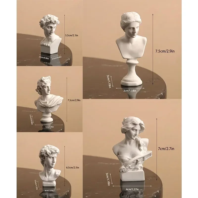 اليونانية مايكل أنجلو ديفيد الراتنج تمثال نصفي نسخة النحت تمثال رسم رسم الفن نموذج سطح المكتب ديكور