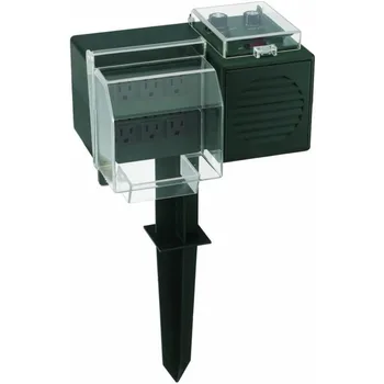 ไฟและเสียงกลางแจ้งของตกแต่งวันหยุดคริสต์มาสรางปลั๊กเล่นเพลง 20 เพลง 6 ช่อง