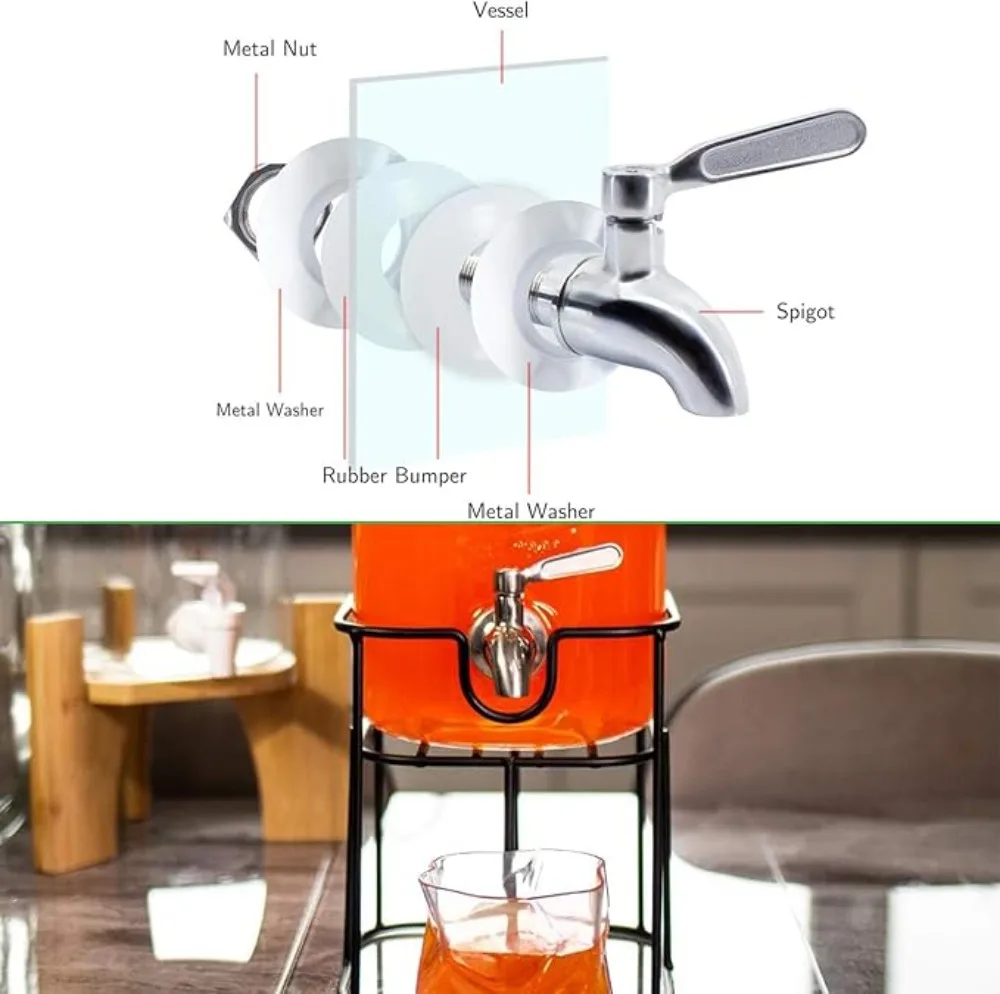 Beverage Dispenser Replacement Spigot Stainless Steel Dispenser Faucet Cold Beer Drink Juice Wine Barrel Faucet