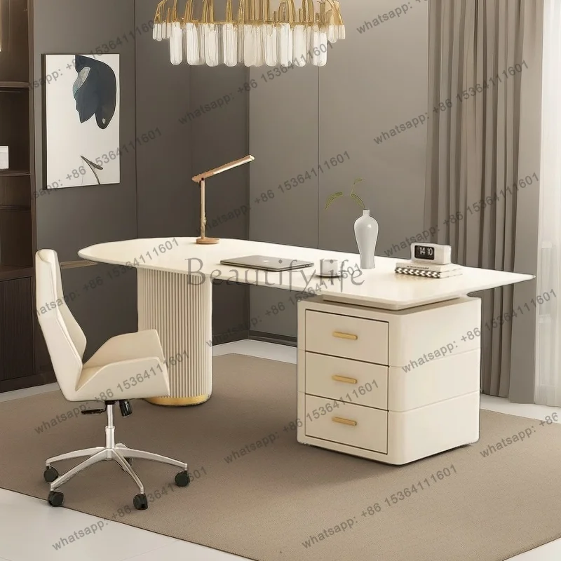 Cute Executive Office Desk Standing Bedroom Luxury Executive Design Office Desk Aesthetic Minimalist Biurko Lounge Furniture