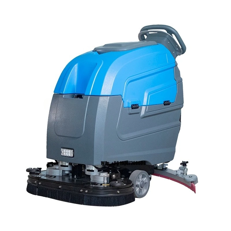 Industrial Cordless Double Brush  Floor Scrubber Machine for Factory and Supermarket Floor Scrubber