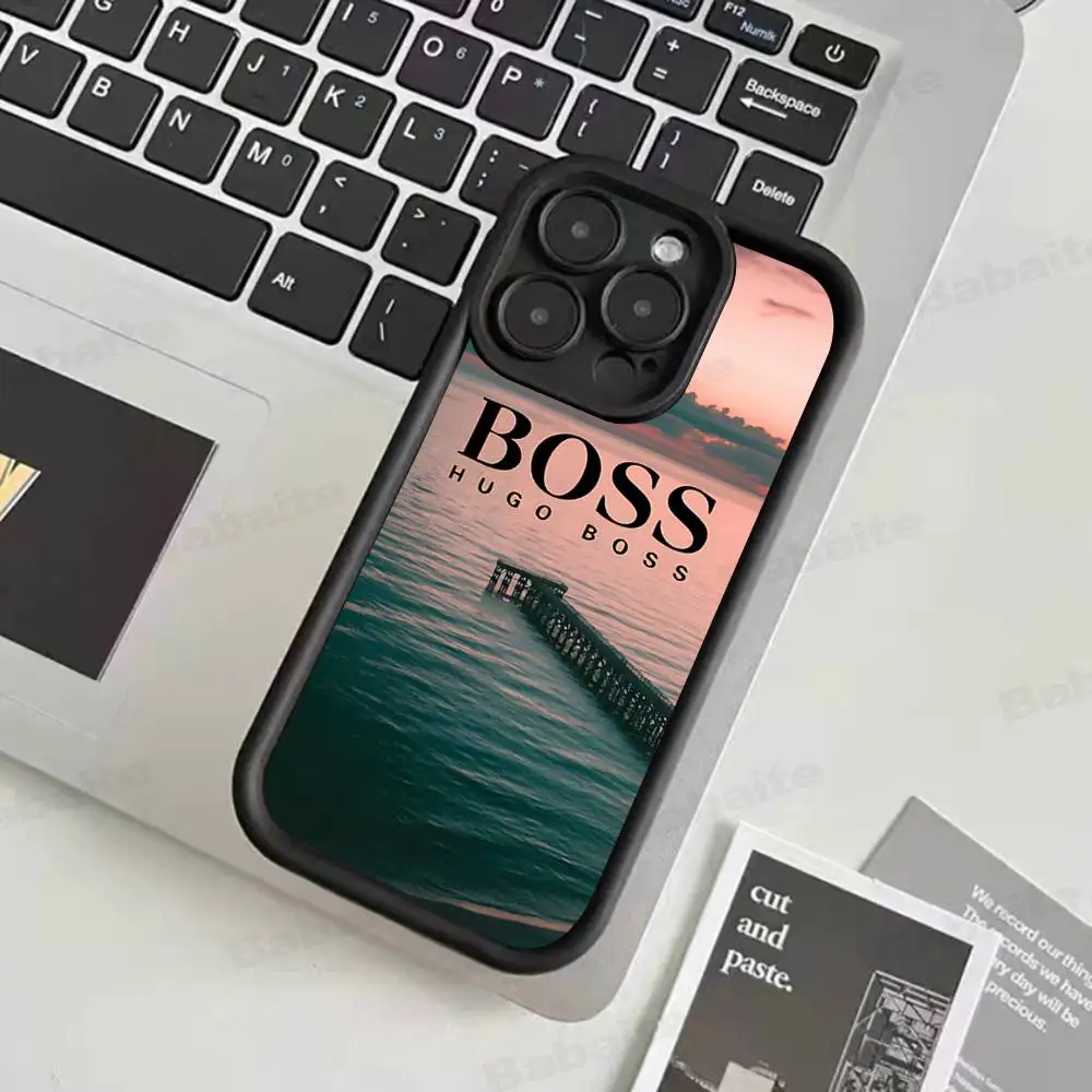 HUGO BBOSSES coque de téléphone coque de téléphone pour iPhone 17 Air 17 16 15 14 13 12 11 Plus Pro Max TPU Silicone souple