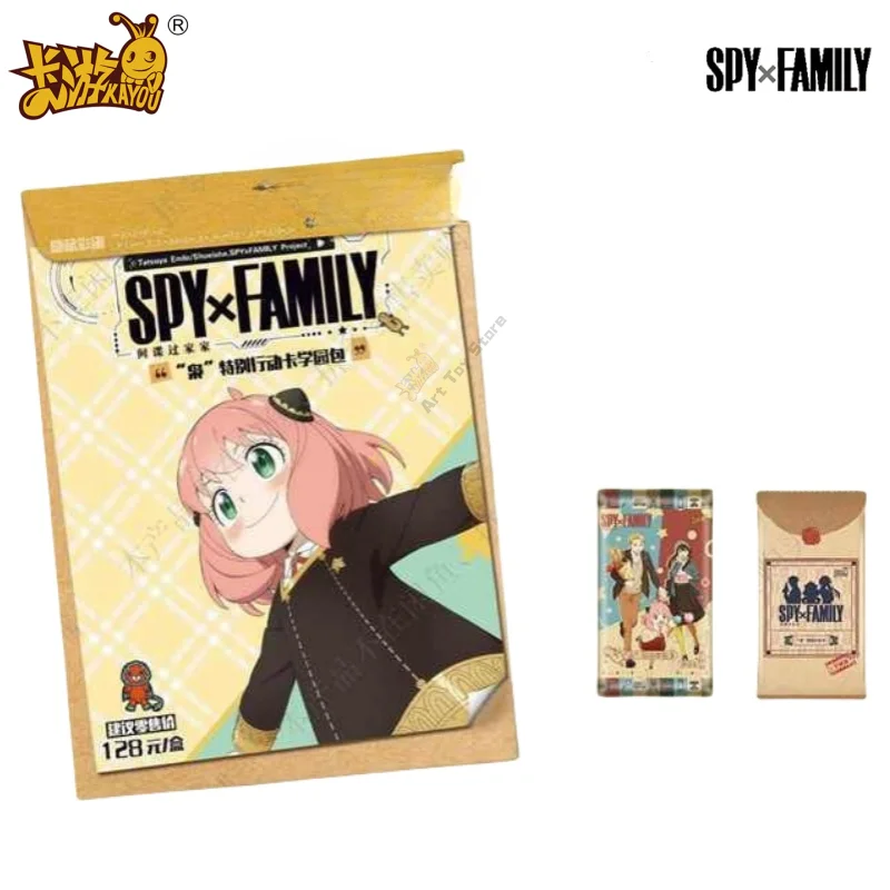 KAYOU 정품 SPY×FAMILY 카드 특수 작전 학교 팩 Anya Forger Yor Twilight 애니메이션 컬렉션 카드 장난감 선물 오리지널 박스