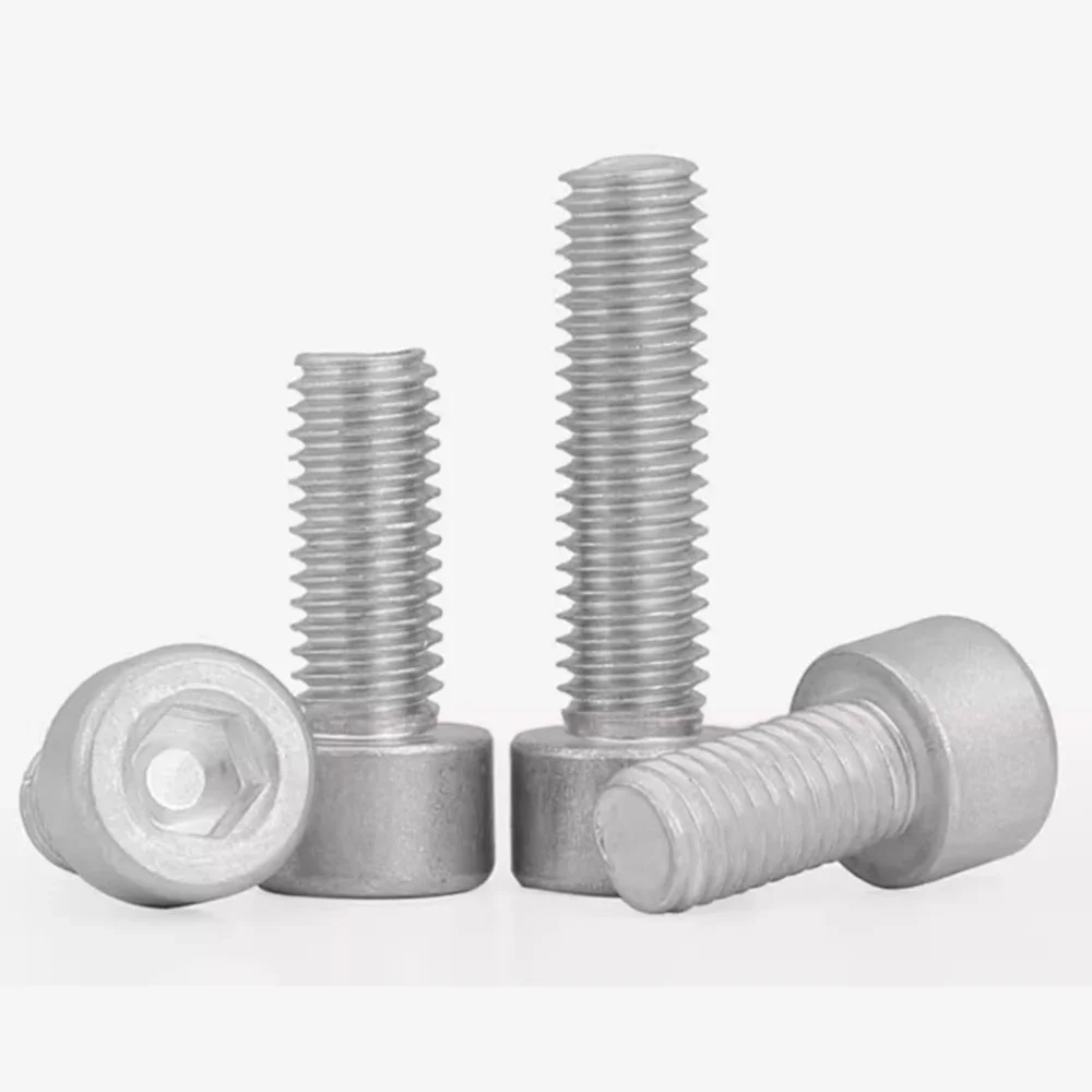 6061 Aluminum Alloy Hex Socket Button Head Cap Screws M8 M10 M12 Allen Cup Head Bolt Fasteners Length 12/16/20/25/30/35/40-150mm