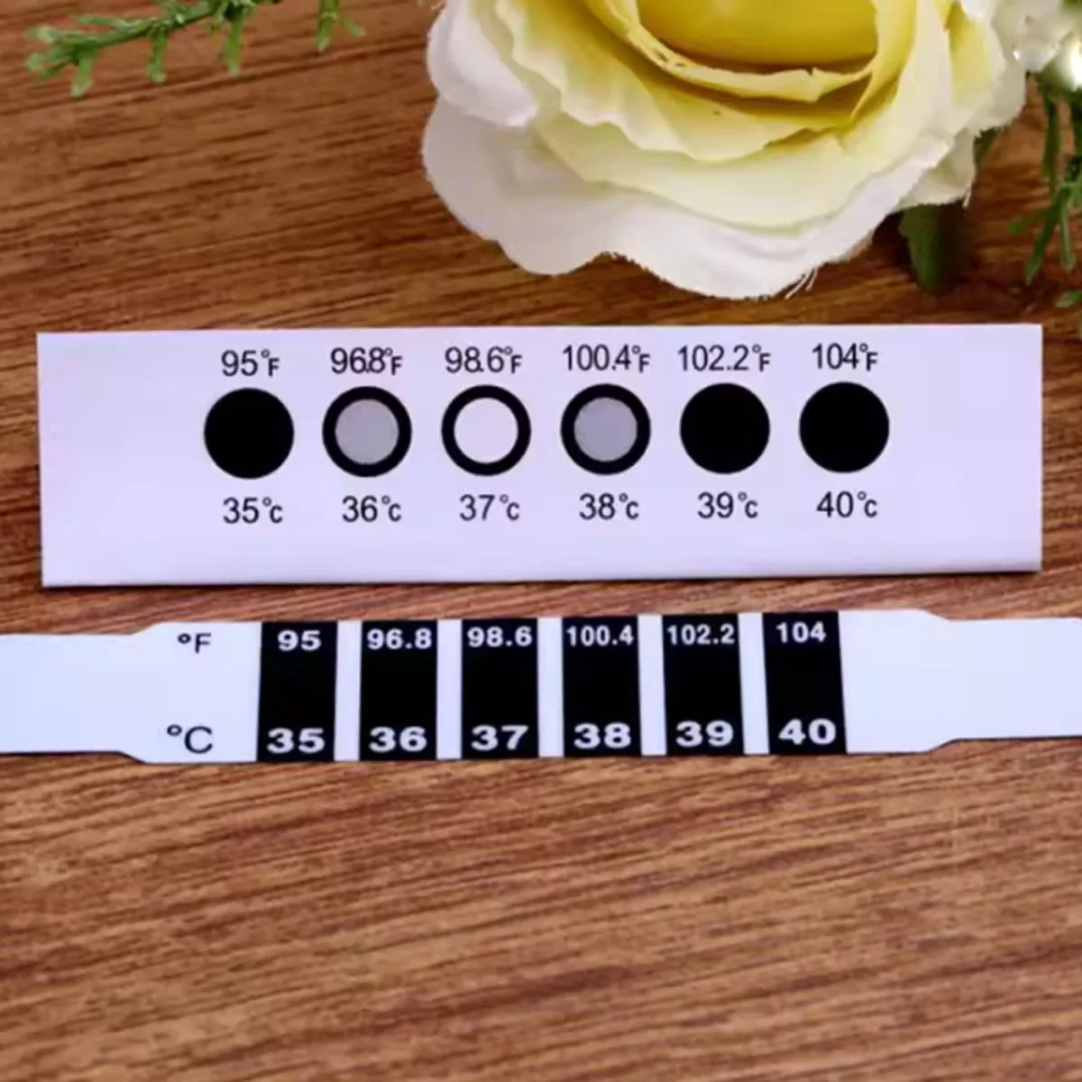 

10/20Pcs Forehead Head Strip Thermometer Water Milk Thermometer Fever Body Baby Child Kid Test Temperature Sticker Baby Care