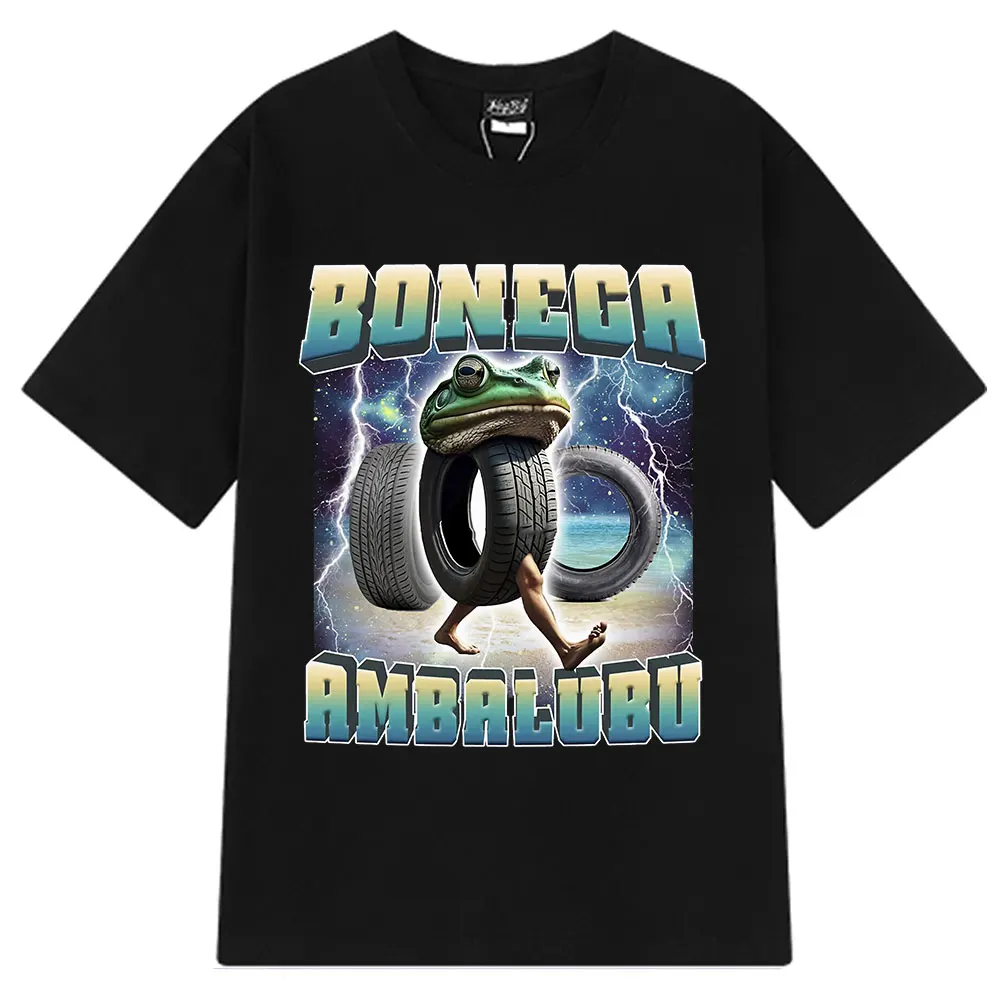 

2025 Boneca Ambalabu Italian Brainrot Funny Meme T-shirt Men Women Hip Hop Fashion Clothing T-shirts Cotton T Shirt Streetwear