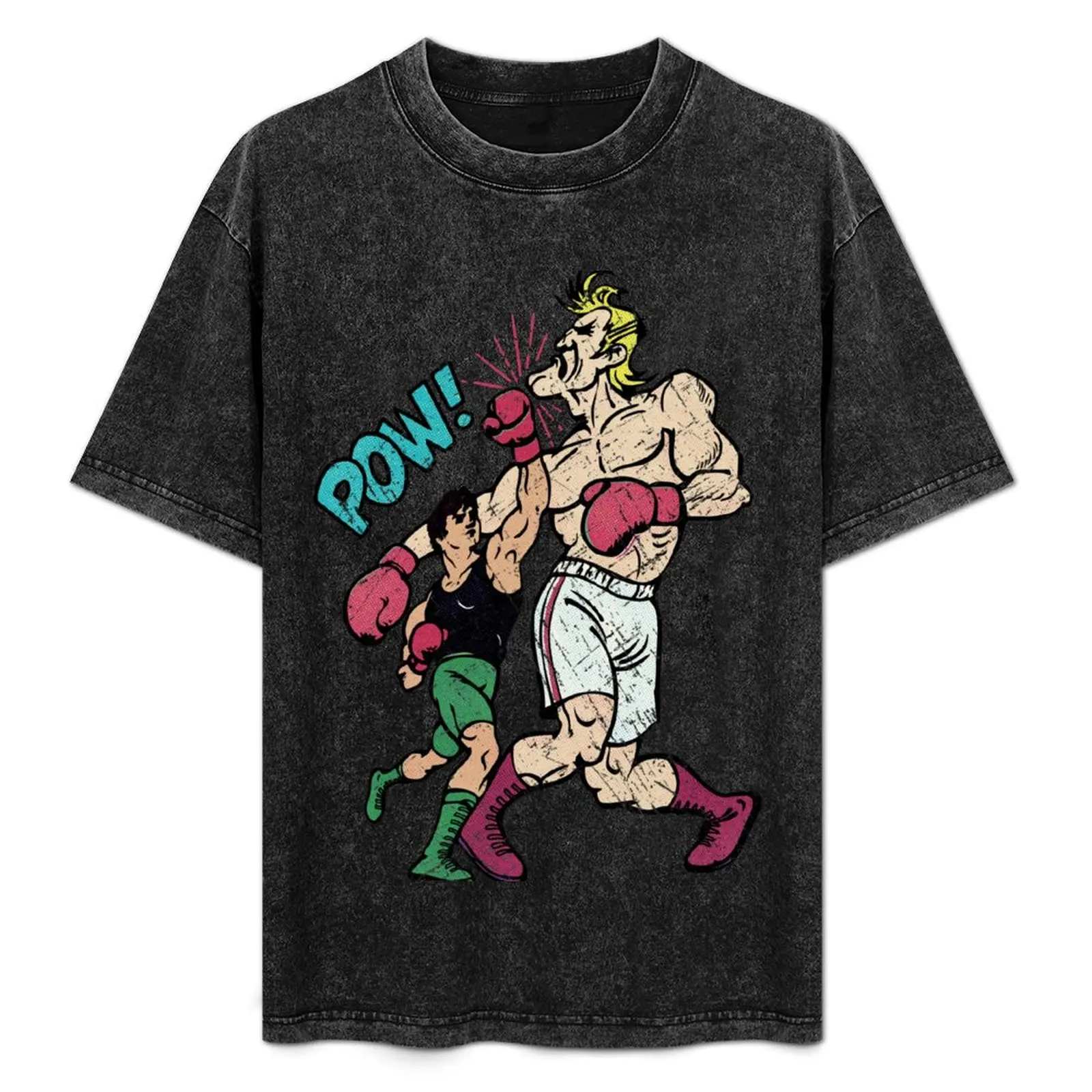 

Punch-Out Vintage Poster V01 T-Shirt Minimalist Plain Crew Neck T-Shirt