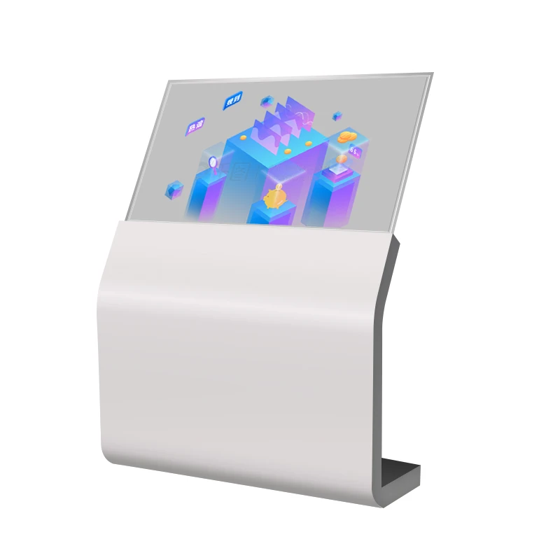 Schermo pubblicitario trasparente bifacciale per segnaletica digitale con display espositivo Oled super sottile da 55 pollici